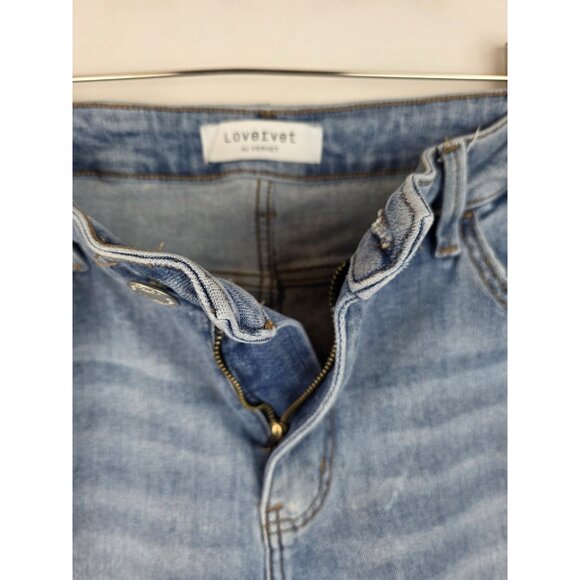Lovervet by Vervet Jeans Women's Size 18 Distressed Cropped Flare Denim Pants - Picture 8 of 12